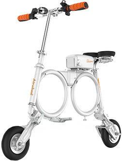 E3 backpack e bike has multi-functional handlebar, 300W hub motor, OO frame design and folds up easily to backpack size.